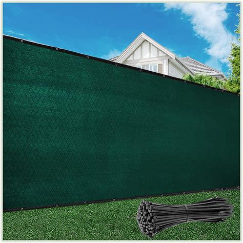 ColourTree Customized Size Fence Screen Privacy Screen Green 5' x 25’ - Commercial Grade 170 GSM ...