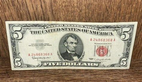 1963 $5 Dollar Bill Value: How Much Is It Worth Today? in 2023 | 5 dollar bill, Dollar bill ...