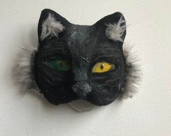 Therian Mask Cat Black - Etsy