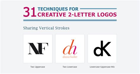 31 Useful Design Techniques For Creative Two-Letter Logos