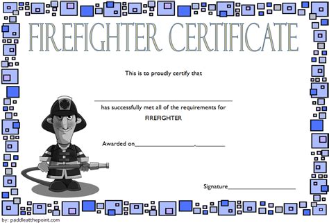 Firefighter Certificate Template [10+ Latest Designs] – Fresh & Professional Templates