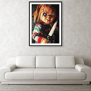 Chucky Illustration Chucky Doll Movie Poster Horror | Etsy