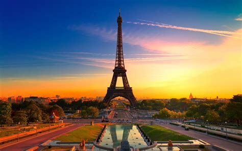 Paris, Eiffel Tower, HDR, Architecture, City, Sunset, France, Cityscape, Sunrise, Landscape ...