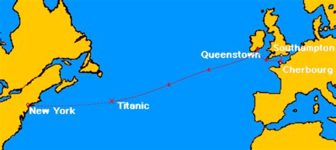 Map Of Titanic Wreck