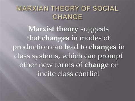 Theories of social change