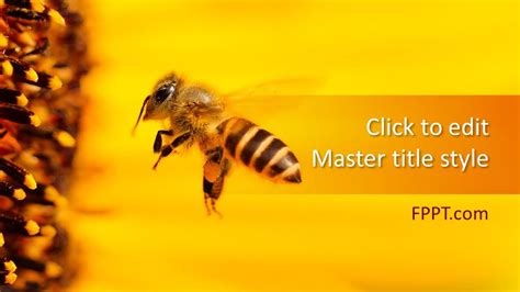 Free Honey Bee PowerPoint Template - Free PowerPoint Templates