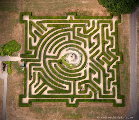 Leeds Castle Maze / The Maze Underground Grotto - The grounds are beautiful with lush greenery ...