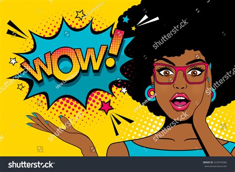 Wow Pop Art Face Sexy Surprised Stock Vector (Royalty Free) 525974584 | Shutterstock