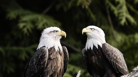 Premium AI Image | Bald eagles