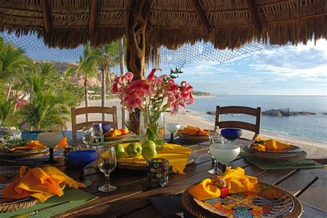 Table setting at the beach stock image. Image of baja - 7853055