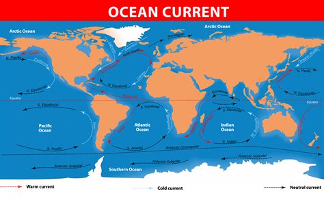 Ocean Currents Map For Kids