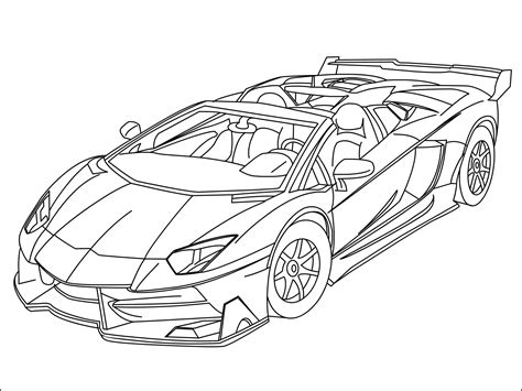 Fantastic Lamborghini Coloring Pages