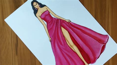 Gown Drawing For Girls : Drawing Girls In Wedding Dresses Can Be Commercial Elements Png Images ...