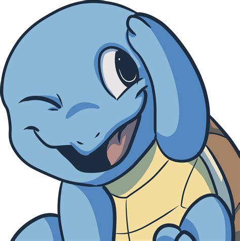 Download Smiling Squirtle Cartoon Artwork | Wallpapers.com