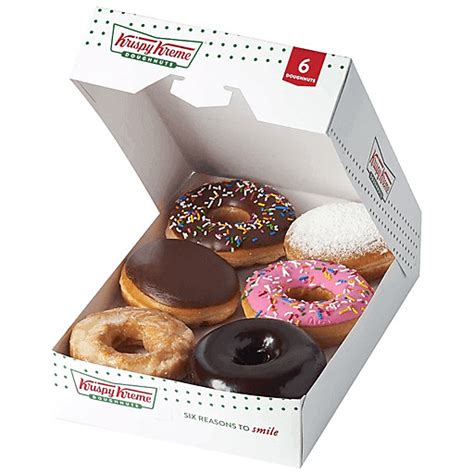 Krispy Kreme Box of 6 Premium Assorted Doughnuts | Shop | Walter Mart