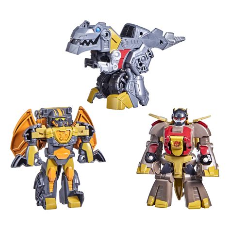 Buy Transformers Dinobot Adventures Dinobot Squad Grimlock, Dinobot Snarl, and Predaking 3-Pack ...