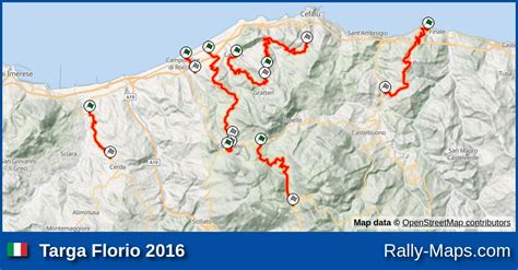 Maps | Targa Florio 2016 [CIAR] | Rally-Maps.com