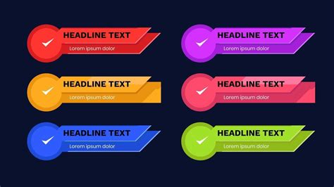 Lower third best design with trendy shape and color. Twitch overlay title, headline, news ...