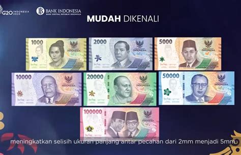 BI Luncurkan Uang Kertas Baru Tahun 2022, Mulai dari Rp 1.000 Hingga Rp 100.000 - Hariane.com