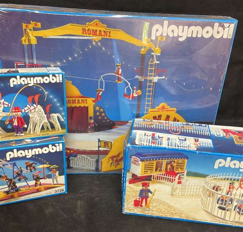 Vintage Playmobil Circus Set 3720 3726 3727 3742 NIB - Etsy