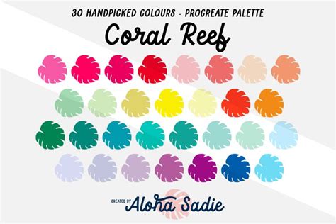 Coral Reef Procreate Color Palette (1406076)