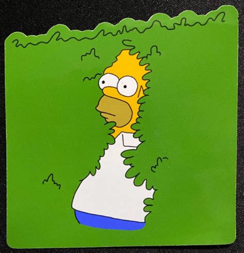 Homer.simpson Hiding in a Bush Meme, Homer.simpson Meme, the Simpsons ...