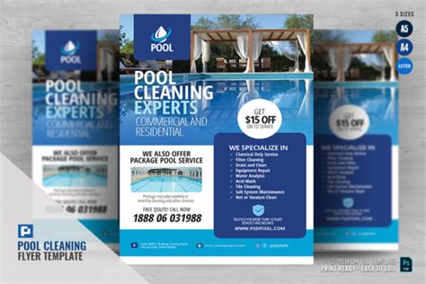 Pool Maintenance Flyer Graphic by PSDPixel · Creative Fabrica