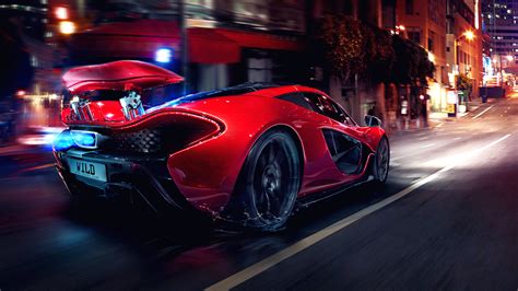 Red Mclaren P1 Night wallpaper | cars | Wallpaper Better