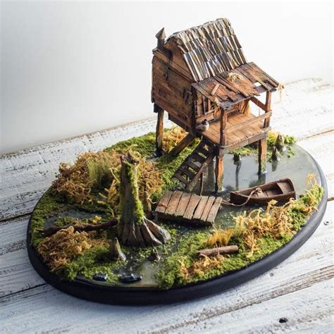 Miniature Diorama Swamp, Bayou Art, Landscape, Miniature House, Diorama Art on Etsy, $380.00 ...