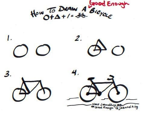 How to draw a Good Enough bicycle...two ways! | Bicycle drawing ...