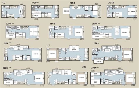 Forest River Cherokee Grey Wolf floorplans