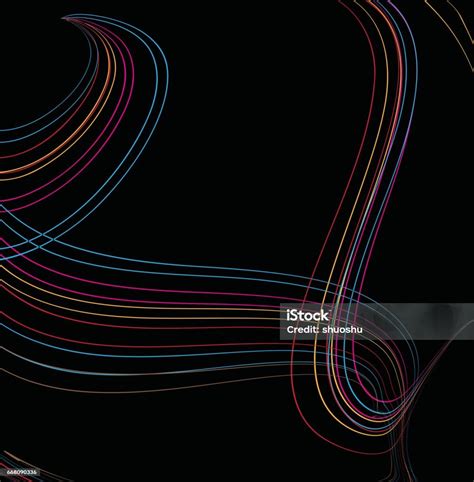 Curve Line Pattern Background Stock Illustration - Download Image Now - Abstract, Backgrounds ...