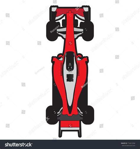 Top View Racing Car Vector Illustration Stock Vector (Royalty Free ...