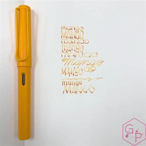 Gourmet Pens: Lamy Safari Mango Fountain Pen and Ink