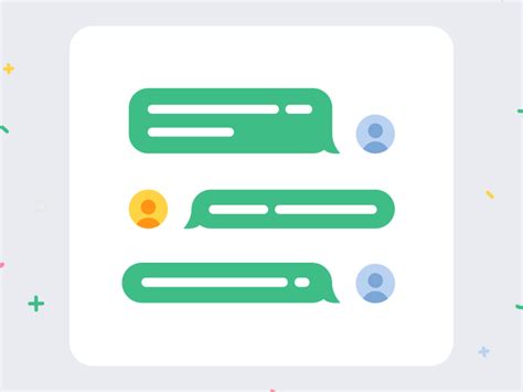 Animated Chat: Two Green Speech Bubbles