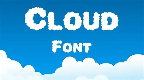 Cloud Font | Free Fonts Vault