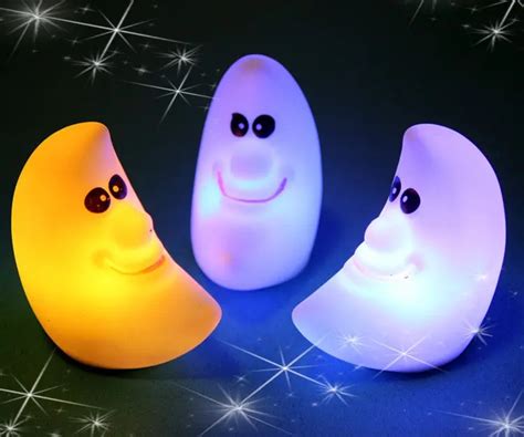 Bright "MOON" 7 Color Changing LED Night Light Lamp PFNL011 For Promotion-in Night Lights from ...