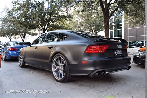 Matte Black Audi A7 | Wrapfolio