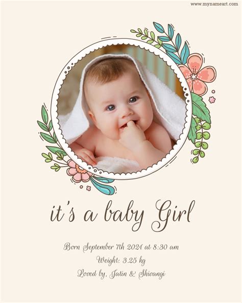 Create Stunning Birth Announcement Template | For Baby Boy and Baby Girl