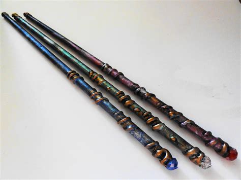 Magic Wand Blue and Gold Cosplay Magic Wand Witches Wand Party - Etsy