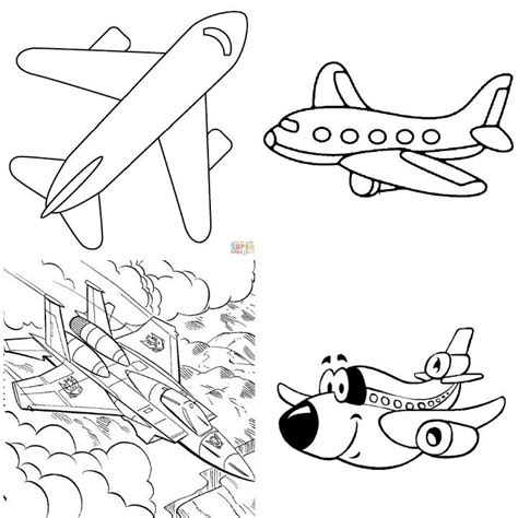 25 Free Airplane Coloring Pages for Kids and Adults