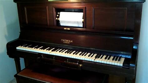 1928 Themola London Pianola - Cowboy Saloon Roll - YouTube