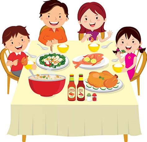 Royalty Free Dinner Table Clip Art, Vector Images & Illustrations - iStock