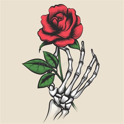 Skeleton Hand Holding Rose | Hot Sex Picture