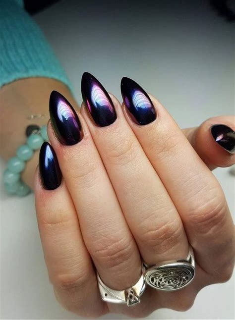 Beautiful Metallic Chrome Nail Art Designs & Tutorial - Galstyles.com