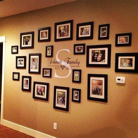 Ideas Family Photo Wall Layouts