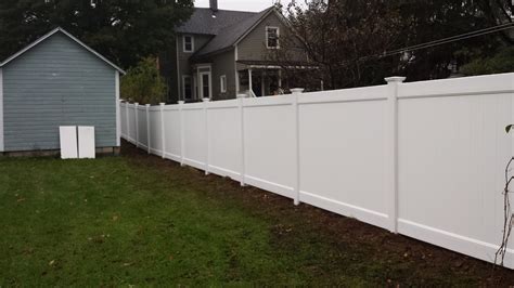 Vinyl Privacy Fence Install in New Hartford - Poly Enterprises