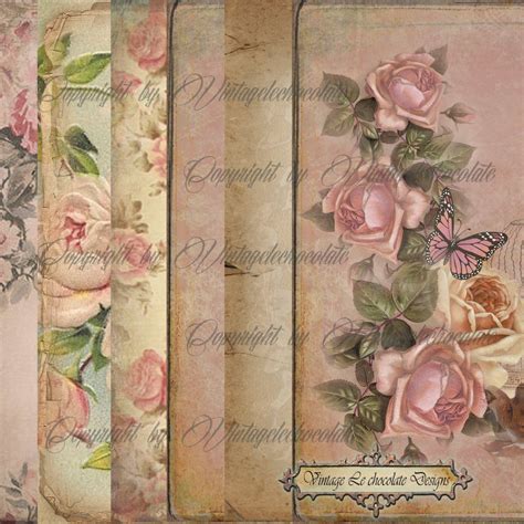 Vintage Scrapbook Paper Designs