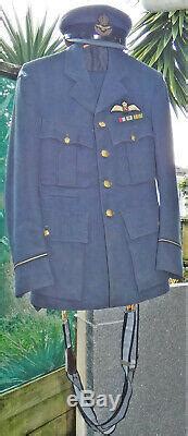 WW2 Royal NEW ZEALAND Air Force RNZAF PILOT Officer's UNIFORM Tunic Trousers HAT