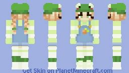 Frog Girl Minecraft Skin